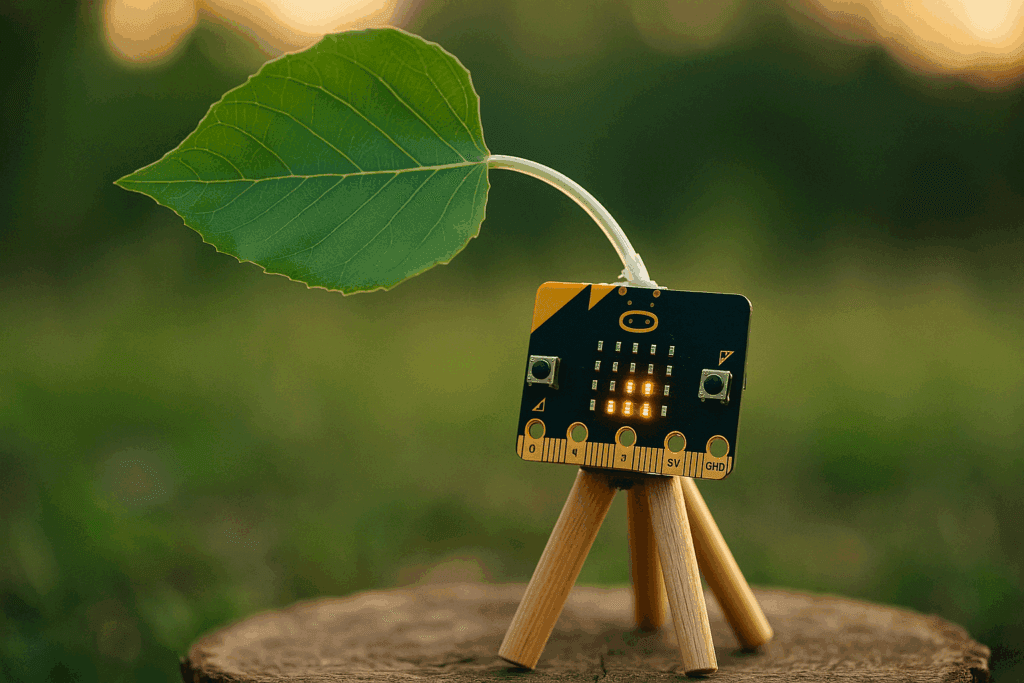 Micro:Bit ve Yaprakla Rüzgar Ölçer