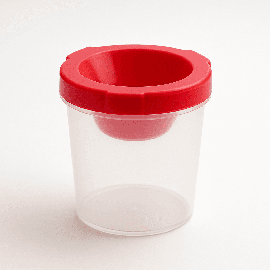 Water container for paintbrush