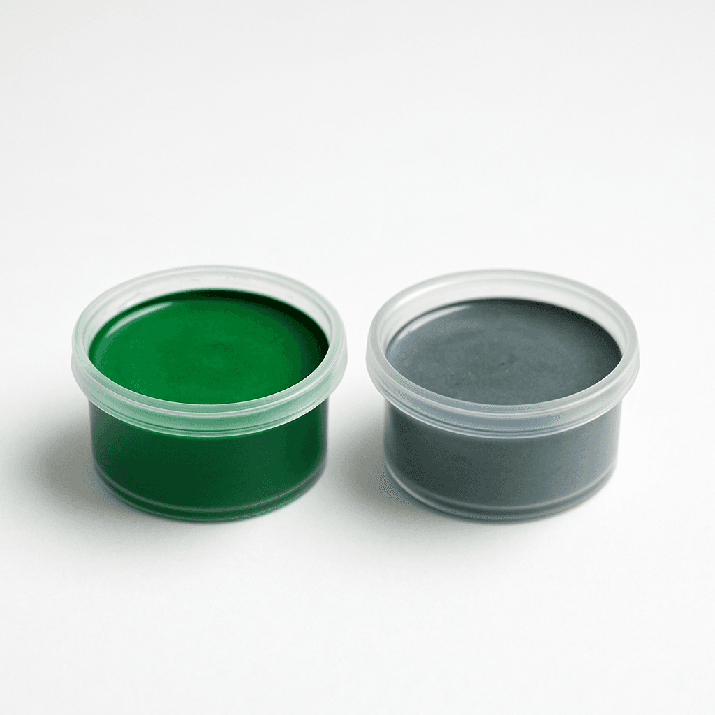 Watercolors (green & gray)